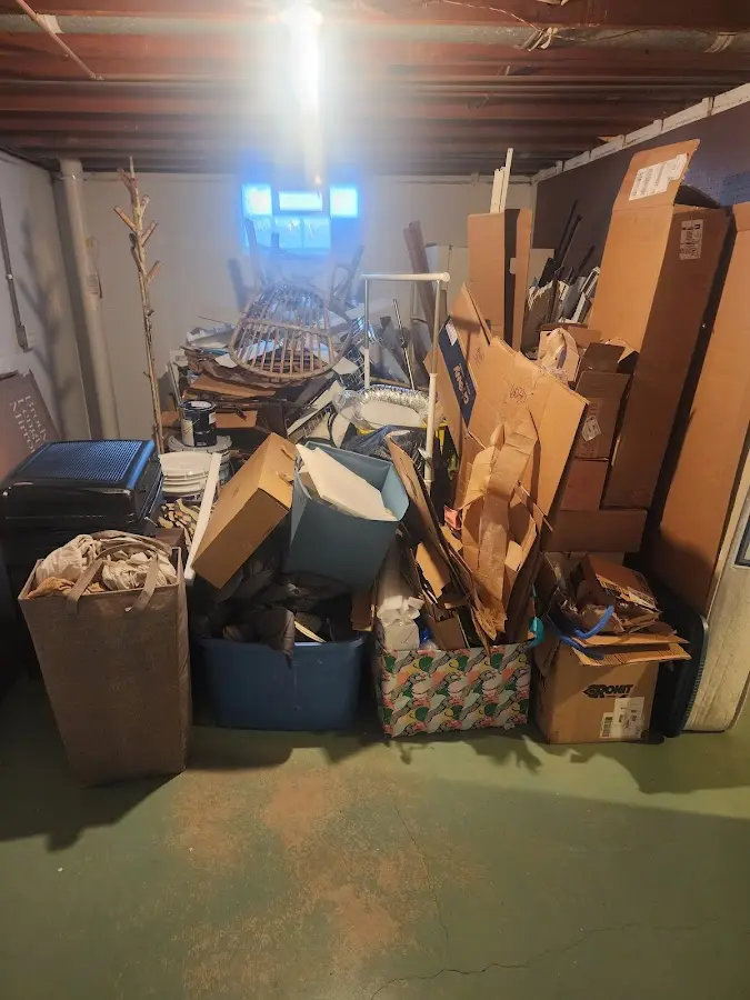 Roll-off dumpster container at job site for Yard Waste Dumpster Rental in Meraux